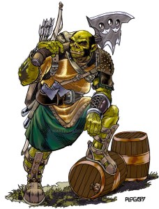 'D+D Half Orc' by mattPLOG http://mattplog.deviantart.com/art/D-D-Half-Orc-126053374